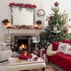 thumbnail image 5 of Corona de Feliz Navidad, coronas de ratán, corona colgante para puerta delantera, adorno de Navidad, 5 of 5
