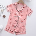 thumbnail image 2 of Zanarzt Baby Boy Summer Cotton Sleepwear Toddler Boys Girls Pajamas Short Sets Cotton 2 Piece Pjs Sleepwear Summer Clothes Kids Jammies Set Pink,2-3 Years, 2 of 8