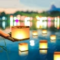 thumbnail image 5 of NOGIS 10 PCS Biodegradable 5.9-Inch Floating Water Candle Chinese Paper Lanterns for Wishing Praying Blessing Wedding Festival Event Party Patio Memorial Pool Side Decoration, 5 of 7