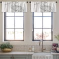 thumbnail image 3 of LALILO Kitchen Curtain Valance Bird Sketch Stress Coloring Rod Pocket Window Curtain 52"x 18" Set of 2, 3 of 5