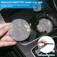thumbnail image 5 of 27PCS Bling Car Accessories Set for Women, 15 Inch Reinestone Crystal Steering Wheel Covers License Plate Frame USB Charger Phone Holder Coasters, Vehicle Decorations, Universal Fit（Black）, 5 of 7
