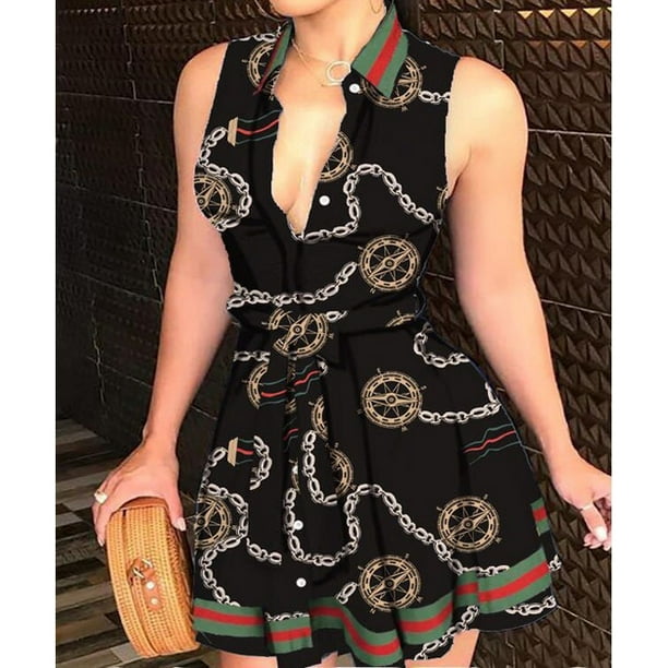 Vestidos de fiesta cortos noche de mujer De Moda Impresopangjing