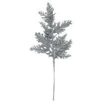 HCTSHG Gold Glitter Artificial Cedar Sprigs Picks Faux Cedar Branches Stems Christmas Tree Picks Sprays for Gold Christmas Tree Wreath Wedding Bouquet Winter Seasonal Holiday Decoration