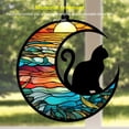 thumbnail image 4 of Attrape-soleil pour Chat Vitrail Suspendu Vitrail Vitrail Attrape-Soleil Chat Commémoratif Attrape-Soleil Vitrail Vitrail Suspendu Vitrail Coloré Imprimé Acrylique Ornements Suspendus pour, 4 of 7