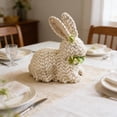 thumbnail image 5 of Easter Decor Rattan Bunny, 1 Pack Wicker Bunnies Easter Indoor Decorations for Home Table Centerpiece, Spring & Farmhouse Woven Rabbit Decor 7.87'', 5 of 6