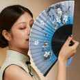 thumbnail image 5 of Twinkseal Performance Fan Ultralight Portable Chinese Style Folding Fan Decorative Hand Held Fan for Cosplay Wedding Party Props Decoration, 5 of 8