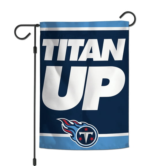 WinCraft Tennessee Titans 12'' x 18'' Double-Sided Slogan Garden Flag