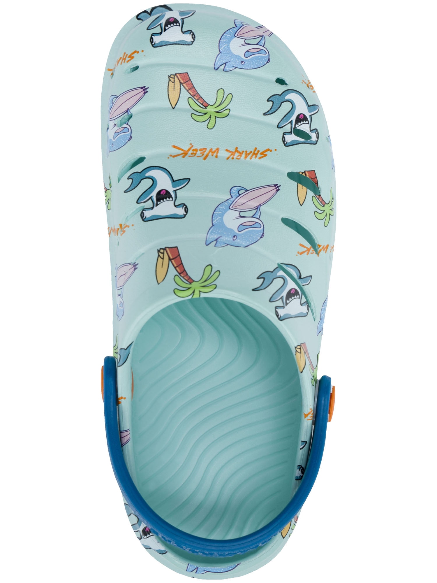 Rugged Shark Little & Big Boys Shark Week Eva Clogs