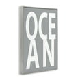 thumbnail image 4 of Stupell Industries Ocean Word on Grey Typography Painting Gray Framed Art Print Wall Art, 16 x 24, 4 of 10