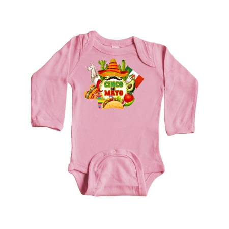 

Inktastic Cinco De Mayo Party Gift Baby Boy or Baby Girl Long Sleeve Bodysuit
