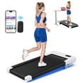 thumbnail image 2 of MJWW Walking Pad with Incline, Under Desk Treadmill, 3 in 1 Portable Treadmills for Home with Remote Control LED Display, 2.5 HP Quiet Mini Treadmill for Office Home Use, 300 Lbs Capacity, 2 of 10