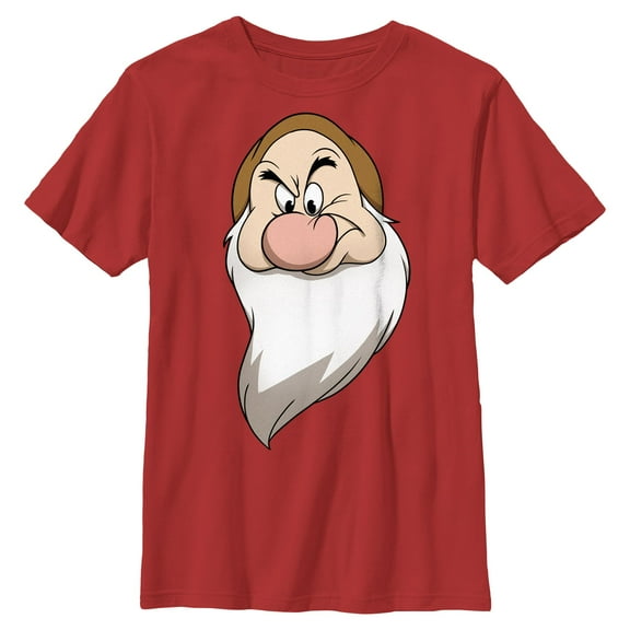 Boys Snow White and the Seven Dwarfs Grumpy's Face T Shirt