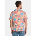 thumbnail image 3 of Hello Kitty and Friends Men's and Big Men's Graphic Print Mesh Shirt with Short Sleeves, Sizes S-3XL, 3 of 5