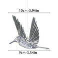 thumbnail image 2 of Elegant Crystal Hummingbird Ornament Handcrafted Glass Hanging Decoration for Home or Garden Display, 2 of 3