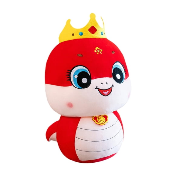 Bunblic 2025 Chinese New Year Snake Doll Animal Doll Soft Cartoon Stuffed Toy Snake Stuffed Animal for Bedroom Chinese New Year A