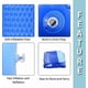 thumbnail image 5 of Inflatable Kiddie Pool, 45" x 35" X 14" Blue Baby Pool Summer Water Fun, 5 of 5