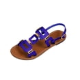 thumbnail image 2 of Willtoo Women's Dressy Closed Toe Flat Sandals Summer Vacation Beach Open Toe Metal Ankle Strap Slides Sandals Shoes 2026, 2 of 5