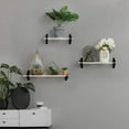 thumbnail image 2 of Floating Shelves, Wall Floating Shelf Set of 3, Wall Mounted Floating Shelf with Storage, 2 of 2