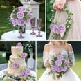 thumbnail image 3 of 25pcs Real Looking Artificial Lavender Roses w/Stem for DIY Wedding Bouquets Centerpieces Arrangements Party Baby Shower Valentines Day Christmas Tree Decorations, 3 of 7