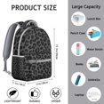 thumbnail image 3 of Animal Print Students Backpack Leopard Cheetah Pattern with Glitter Texture Fashionable School Bag for Students, 3 of 6