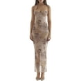 thumbnail image 1 of Gupgi Robe Longue Élégante pour Femme Dos Nu à Bretelles Spaghetti Moulante Léopard Robe de Boîte de Nuit Robe de Soirée, 1 of 9