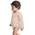 thumbnail image 3 of Xecao 70s Retro Flowers Print Baby unisex-baby Cotton Long-sleeve Bodysuits-6 Months, 3 of 6