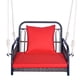 thumbnail image 5 of Costway Columpio Colgante, Mecedora Tejida De Ratán Con Respaldo Y Cojín De Asiento, Cuerda Resistente Para Colgar, Para Una Persona, Para Porche, Patio, Balcón, Patio Trasero, 5 of 5