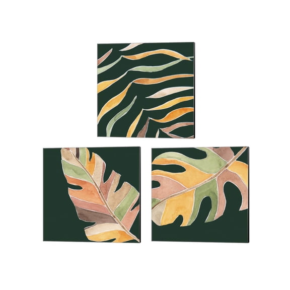 Great Art Now Palm Grove by Melissa Wang 3 Piece Canvas Art Set Each 14W x 14H