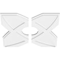 thumbnail image 2 of 20"OD x 5"ID x 7"C x 1"P Titus Architectural Grade PVC Contemporary Ceiling Medallion, Two Piece, 2 of 11