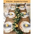 thumbnail image 4 of 13 Inch Round Placemats Set of 4, Orange Pumpkins Fall Non Slip Heat Insulation PP Table Mats, Thanksgiving Maple Leaf Rustic Washable Place Mats for Kitchen Dining Party Table Decor, 4 of 7