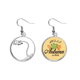 thumbnail image 1 of Racionalizar el tiburon feroz silueta Pendiente del lóbulo de la joyería del pendiente de la hoja del otoño Unbranded M, 1 of 3