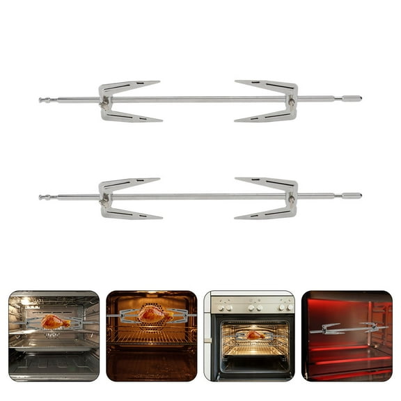 LEORX 2 Sets of High Temperature Resistance BBQ Forks Stainless Steel for BBQ