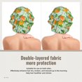 thumbnail image 2 of Yiaed Tangerine Print Satin Bonnet Silk Bonnet Hair Bonnet for Sleeping Hair Bonnets, 2 of 6