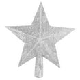 thumbnail image 4 of PENIKOKO White Plastic Star Shaped Christmas Tree Topper Set for Home Office Hotel Holiday Party Decoration, 4 of 8