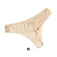thumbnail image 2 of keepw Low Rise Thong Seamless Knickers Lace Design Sexy Attractive Dating Prop Fine Workmanship Breathable Skin Color XL, 2 of 6