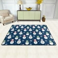 thumbnail image 2 of XMXT Indoor Area Rug, Cute Snowman Blue Background Non-Slip Polyester Rugs for Living Room, 72 x 48 inches, 2 of 9