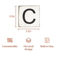 thumbnail image 7 of Stiles Crossword Letter Tiles, Wooden Wall Decor, 3.5 Inch, Rustic, Letter C, 7 of 7