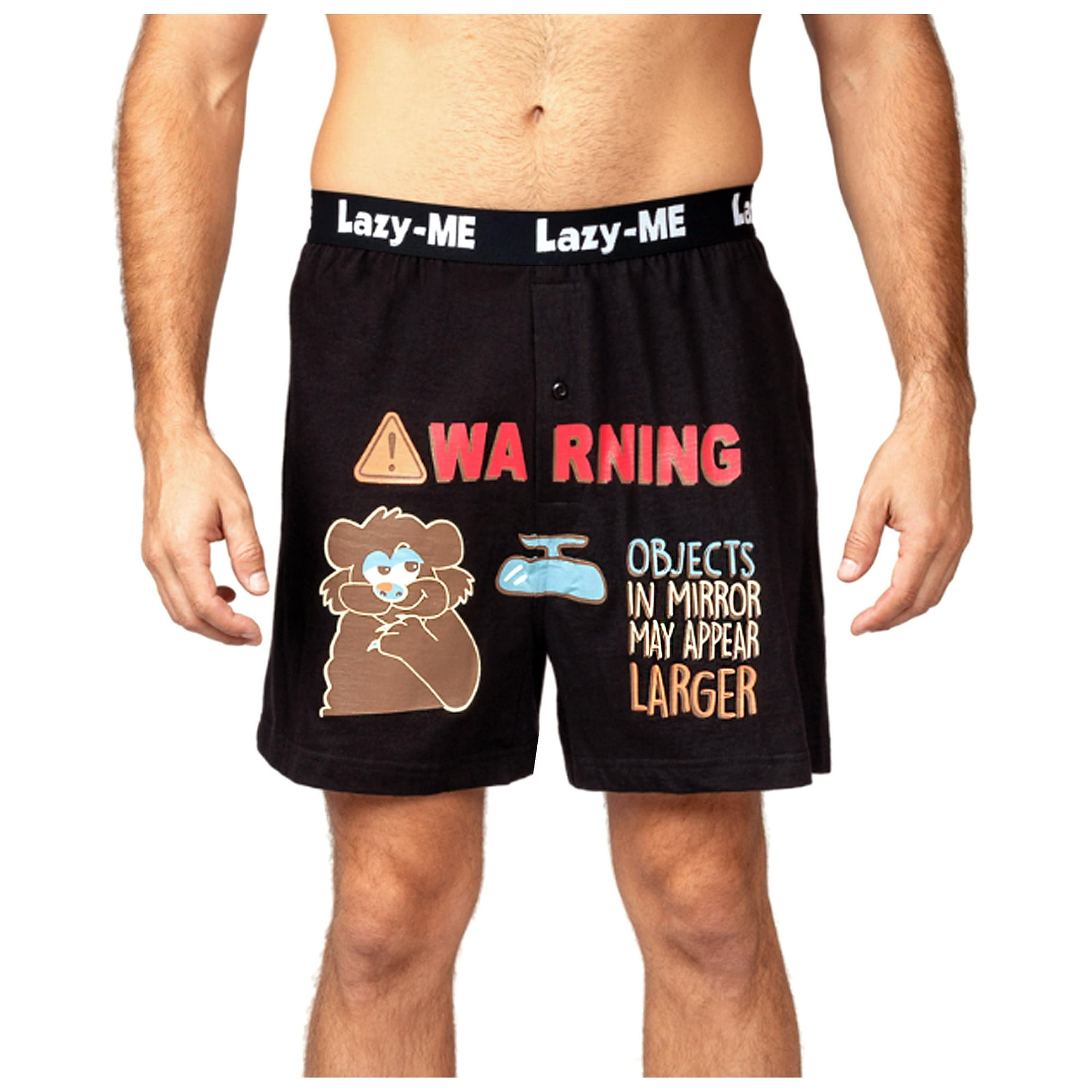 Lazy One Bottoms Up Men's Funny Boxer
