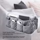 thumbnail image 5 of Soporte para control remoto, resistente al agua y al polvo, diseño ideal para guardar el sofá Organizador de reposabrazos de sofá gris, 5 of 8