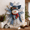 B#182, variant on Christmas Quilted Door Hanger Sewing Kit, Blue Snowman Quilt Fabric DIY Craft Kit, Winter Poinsettia Style Wall Hanging Supplies for Indoor Christmas Mantel Decor
