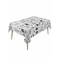 thumbnail image 2 of Video Game Tablecloth Rectangle Table Cloths 54x108, Waterproof Tablecloth Outdoor Table Cloth, Black White Game Controller Monochrome Washable Table Cover for Kitchen Dinning Party, 2 of 8