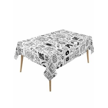 Video Game Table Cloth Black White Game Controller Monochrome Waterproof Tablecloth for Rectangle Tables Reusable Washable Fabric Table Cover for Restaurant Kitchen Dining Tables 60 x120 Video Game Table Cloth Black White Game Controller Monochrome Waterproof Tablecloth for Rectangle Tables Reusable Washable Fabric Table Cover for Restaurant Kitchen Dining Tables 60 x120