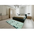 thumbnail image 4 of Ahgly Company Indoor Rectangle Abstract Mint Green Abstract Area Rugs, 2' x 5', 4 of 6