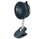 thumbnail image 5 of Ventilador con clip Ajuste de 360 grados Clip en carga USB 3 modos de velocidad Flujo de aire fuerte Abrazadera resistente Ventilador de escritorio pequeño Verde, 5 of 14