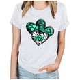thumbnail image 1 of Camisetas de Manga Corta para las Mujeres de Moda Imprimir Cuello Redondo Camiseta, Mezcla de Poliéster Ligero para Primavera Verano Otoño, 1 of 8