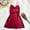 Red, variant on Abomasnow Women's Satin Spaghetti Strap Mini Dress Sexy Slip Sleeveless Cowl Neck Silky Cocktail Party Dresses 2025