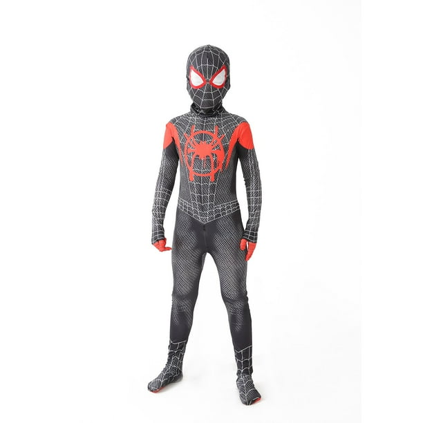 Conjunto de disfraz de superhéroe para niños y niñas, traje de Spiderman, estilo 3D, para Halloween y Navidad, 12 estilos