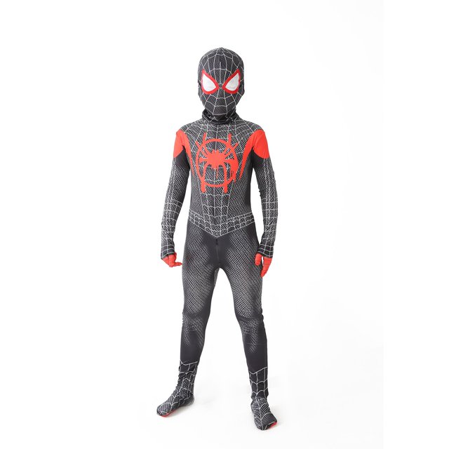 Conjunto de disfraz de superhéroe para niños y niñas, traje de Spiderman, estilo 3D, para Halloween y Navidad, 12 estilos