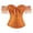 Yellow, variant on Womens Royal Dress Lace Sleeve Corset Gown Boned Waist Cincher Shaper Elegant Comfortable Shapewear Dark Purple XXXL