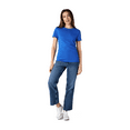 thumbnail image 5 of Gildan Softstyle Taped Neck T-Shirt for Women, Short Sleeve Semi-Fitted Tee, Royal, XL, 5 of 6